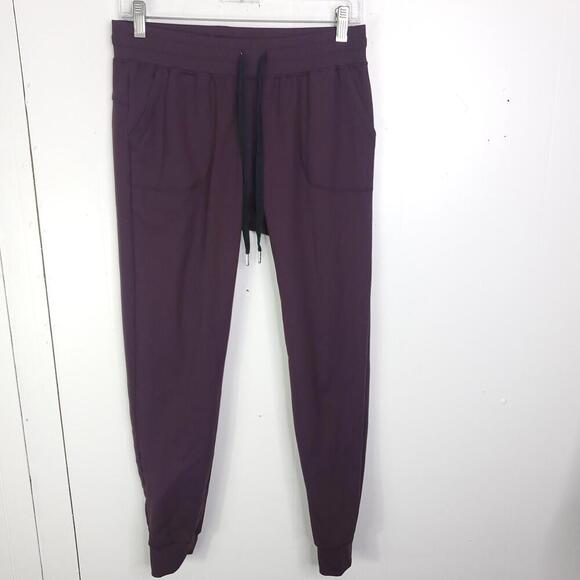 Zyia Pants Womens Small Active Joggers Eggplant Purple Pull In Athleisure - Picture 1 of 8